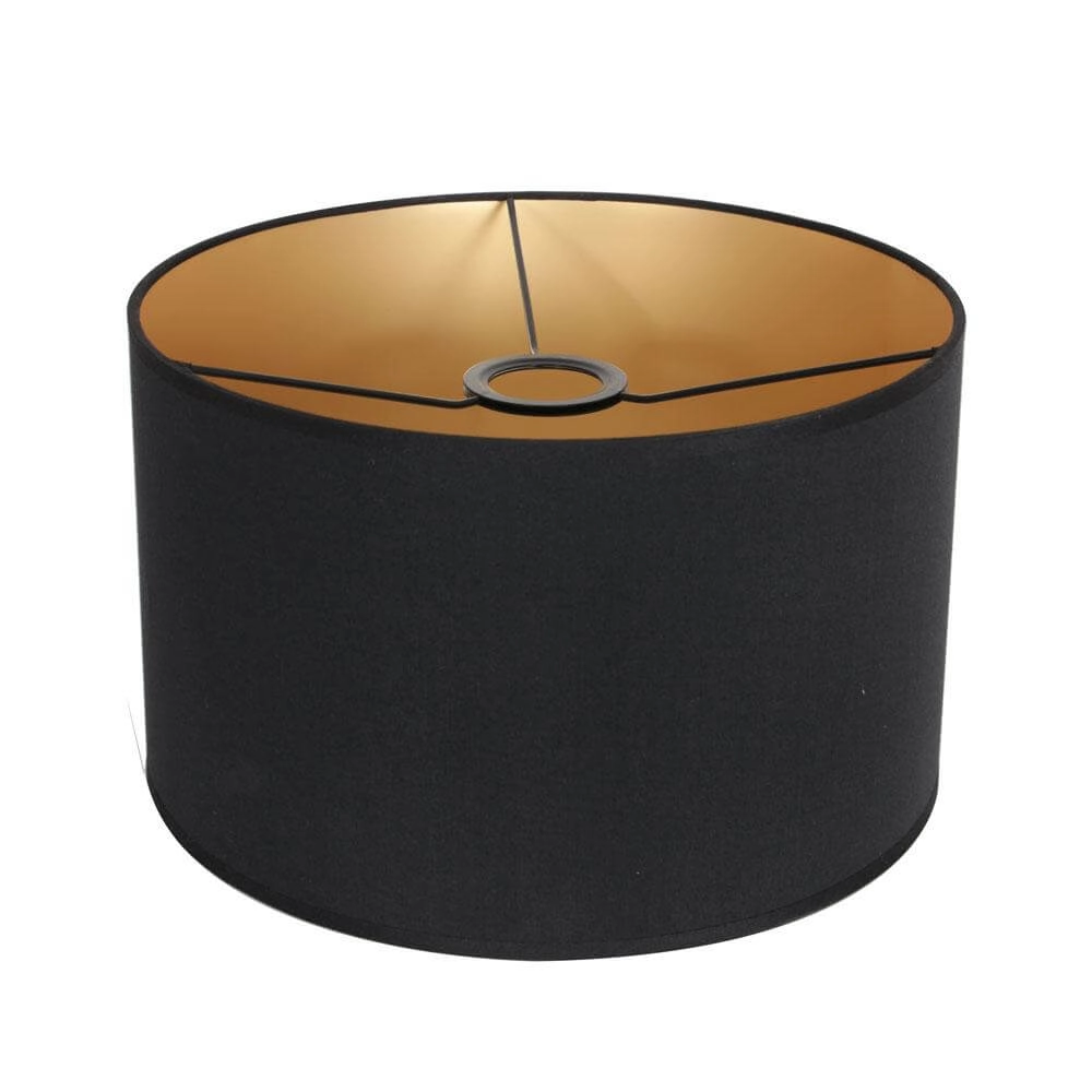 Vloerlamp Bella brons met zwarte kap Steinhauer 8712746174489