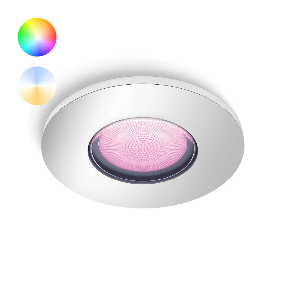 Inbouwspot Hue Xamento - White and color Zilver
