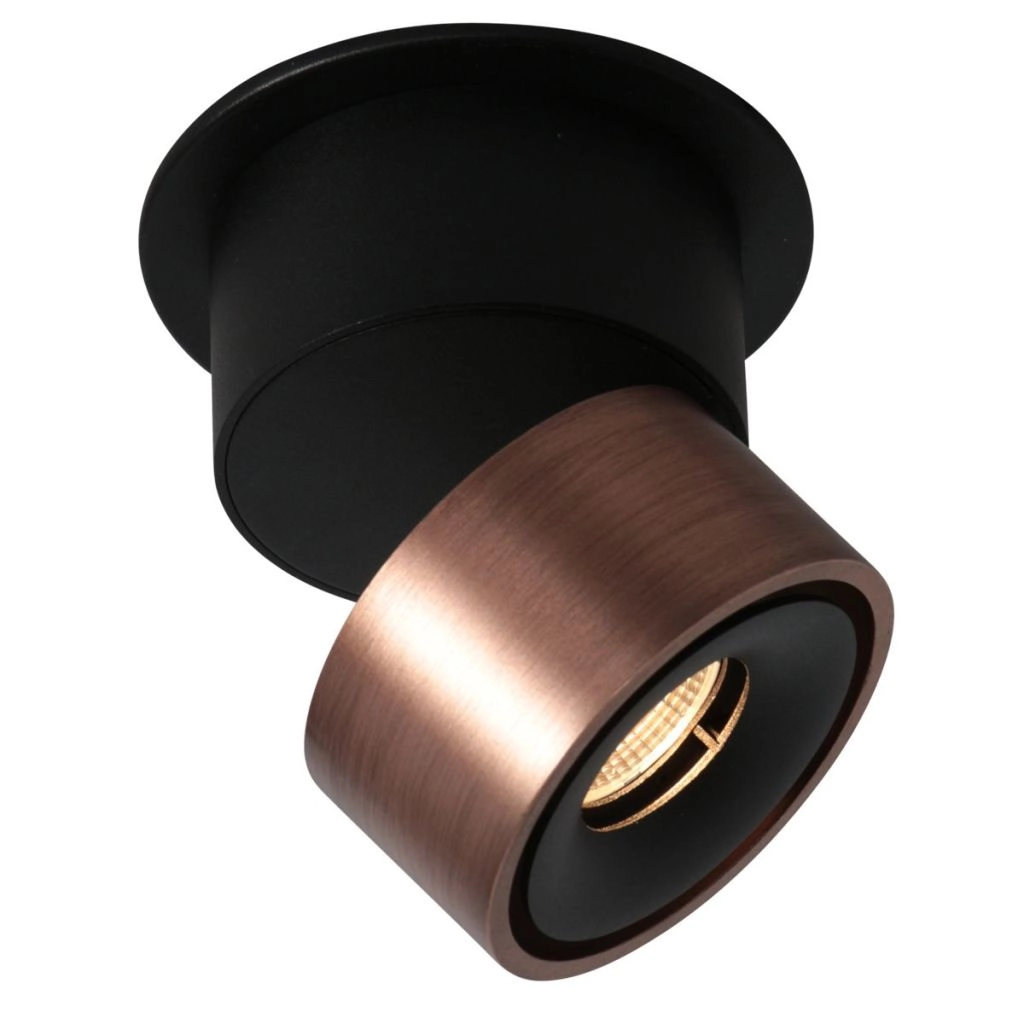 Strakke opbouwspot Fez enkel brons