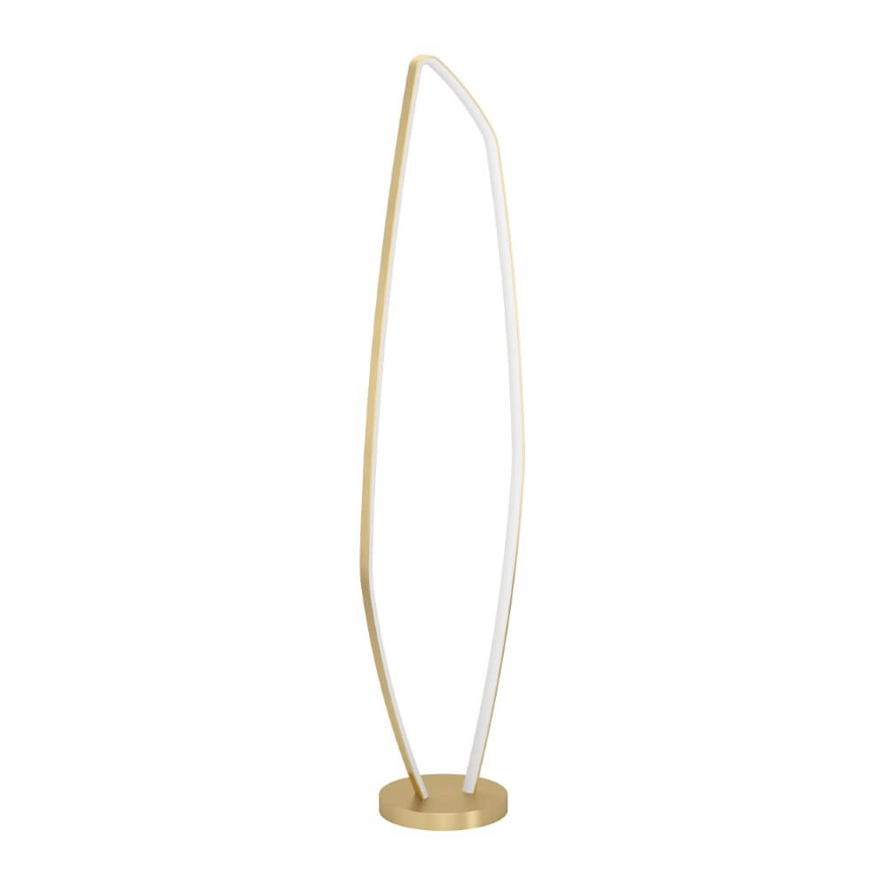 Gouden led staande lamp Vallerosa