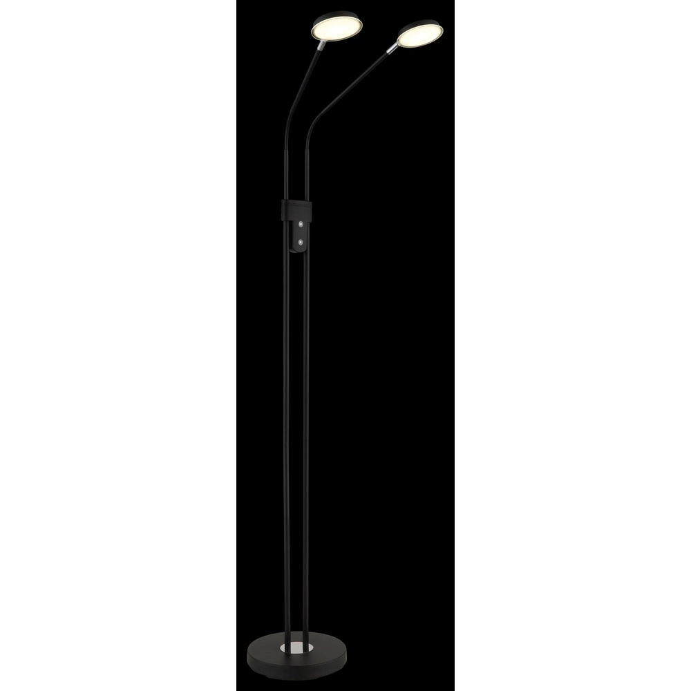 Leeslamp dubbel Silvio zwart Globo 9007371580378