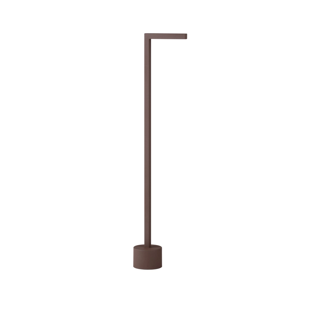 Strakke tuinlamp Pipe roestbruin 64,5cm Lyora 5212017465559