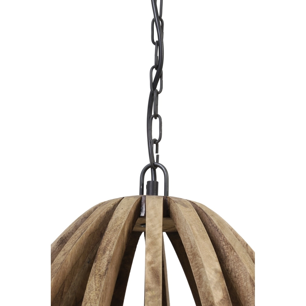 Houten hanglamp Haranka Ø 38cm Light & Living 8717807293314
