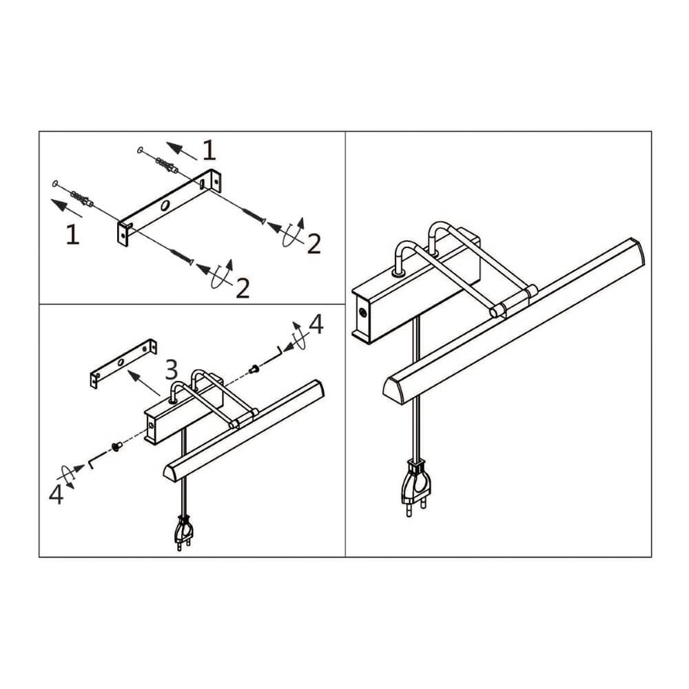 Wandlamp Litho LED 60cm Steinhauer 8712746129380