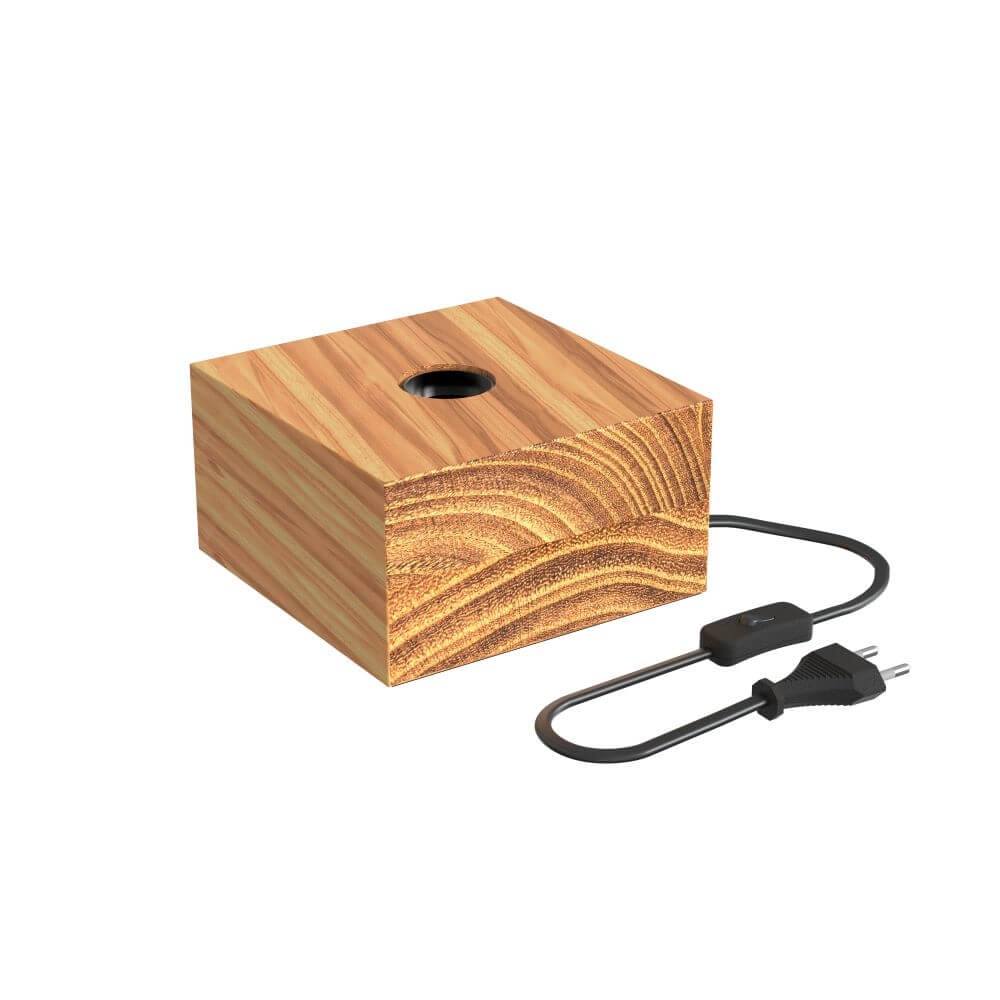 Tafellamp Wood 15,5 x 15,5cm
