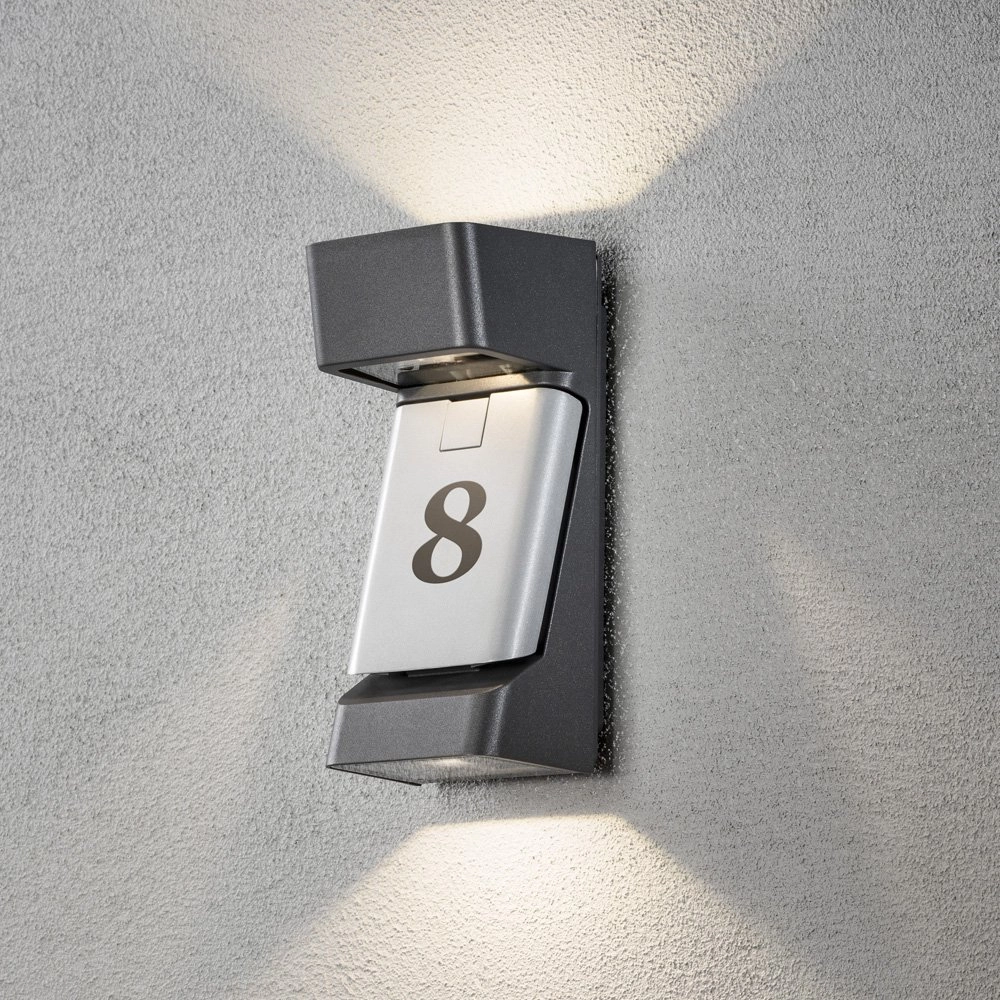 Led buitenlamp Ravenna Adress antraciet met grijs KonstSmide 7318307976373