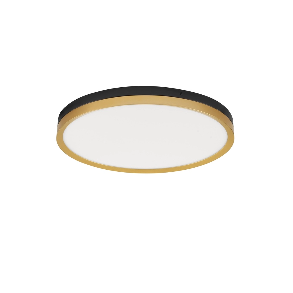 Plafonniere Cantria zwart met goud Ø 50cm Lyora 5212017439840