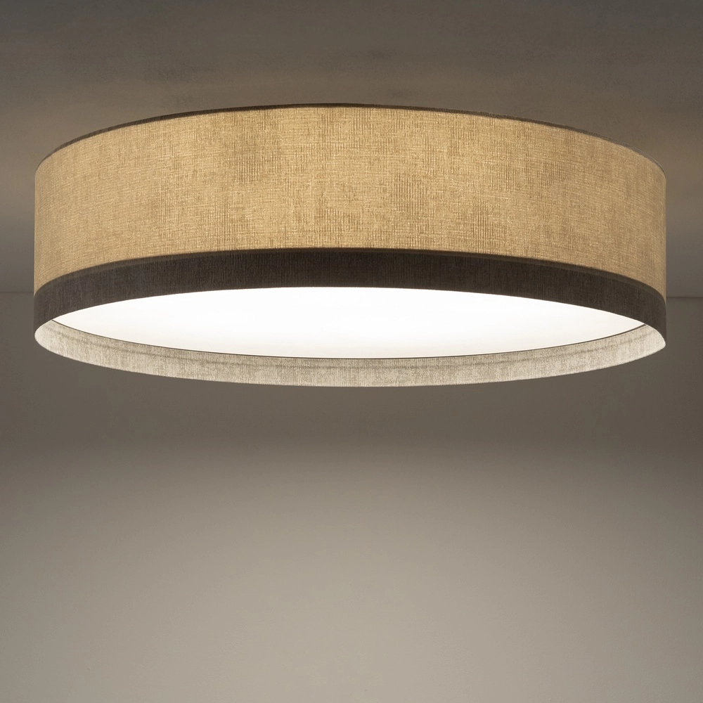 Plafondlamp Cedro zand bruin Ø 75cm Lyora 5903139116725
