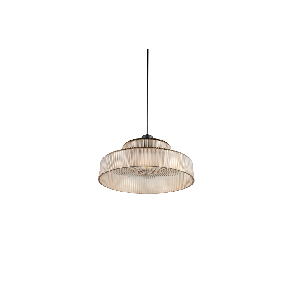 Klassieke hanglamp Abella amber glas Trio 4017807682021