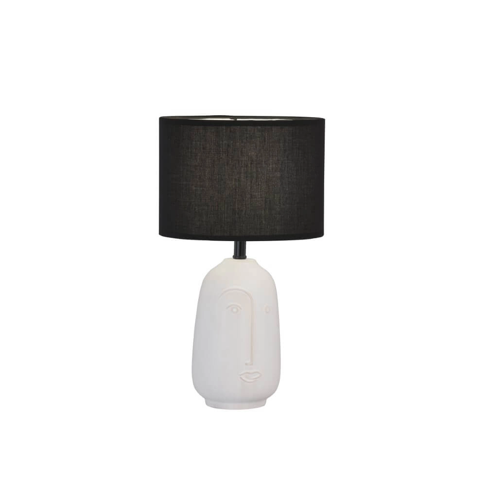 Tafellamp Face Ø 22cm zwart