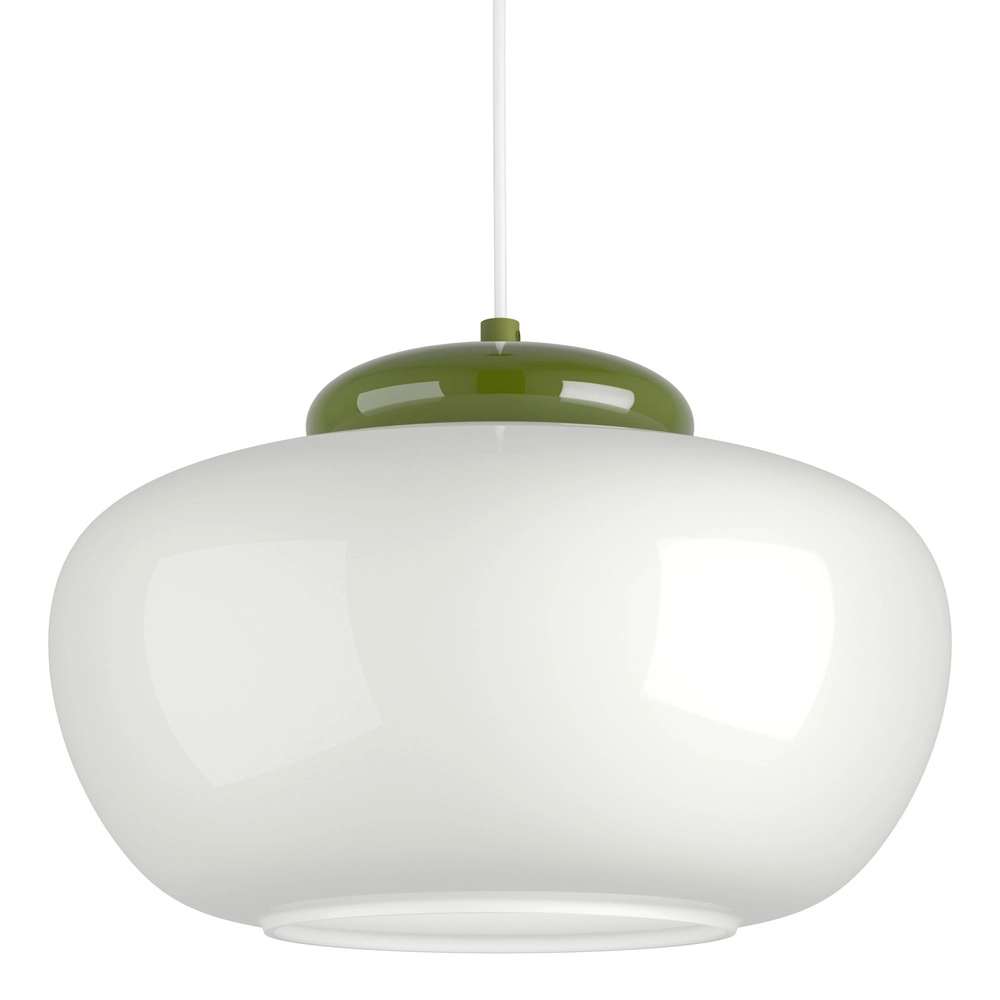 Design hanglamp Berardelli wit met groen Ø 30cm Eglo 9008606404957