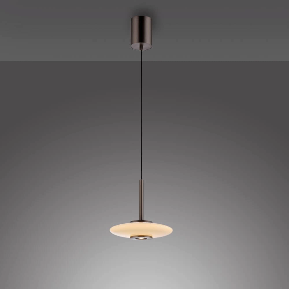 Design hanging lamp Pure Vitrum dark brown Paul Neuhaus 4012248383964