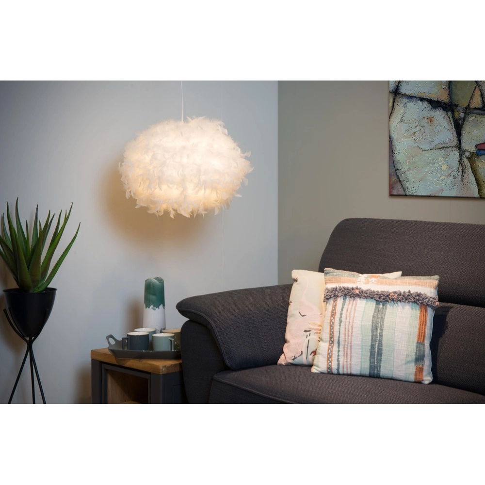 Hanglamp Goosy Soft Ø 50cm wit Lucide 5411212712707