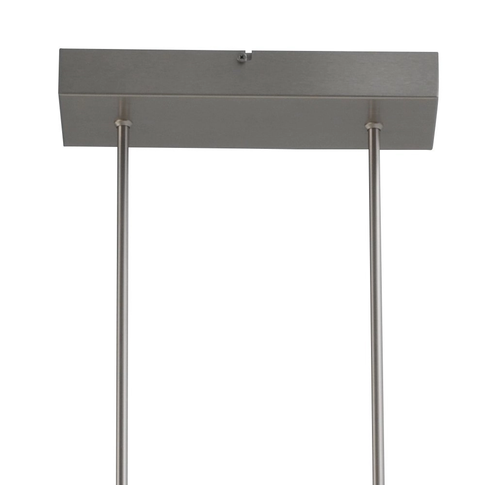 Eetkamerlamp Vigo 2 140cm nikkel met zwart Masterlight 8718121181110