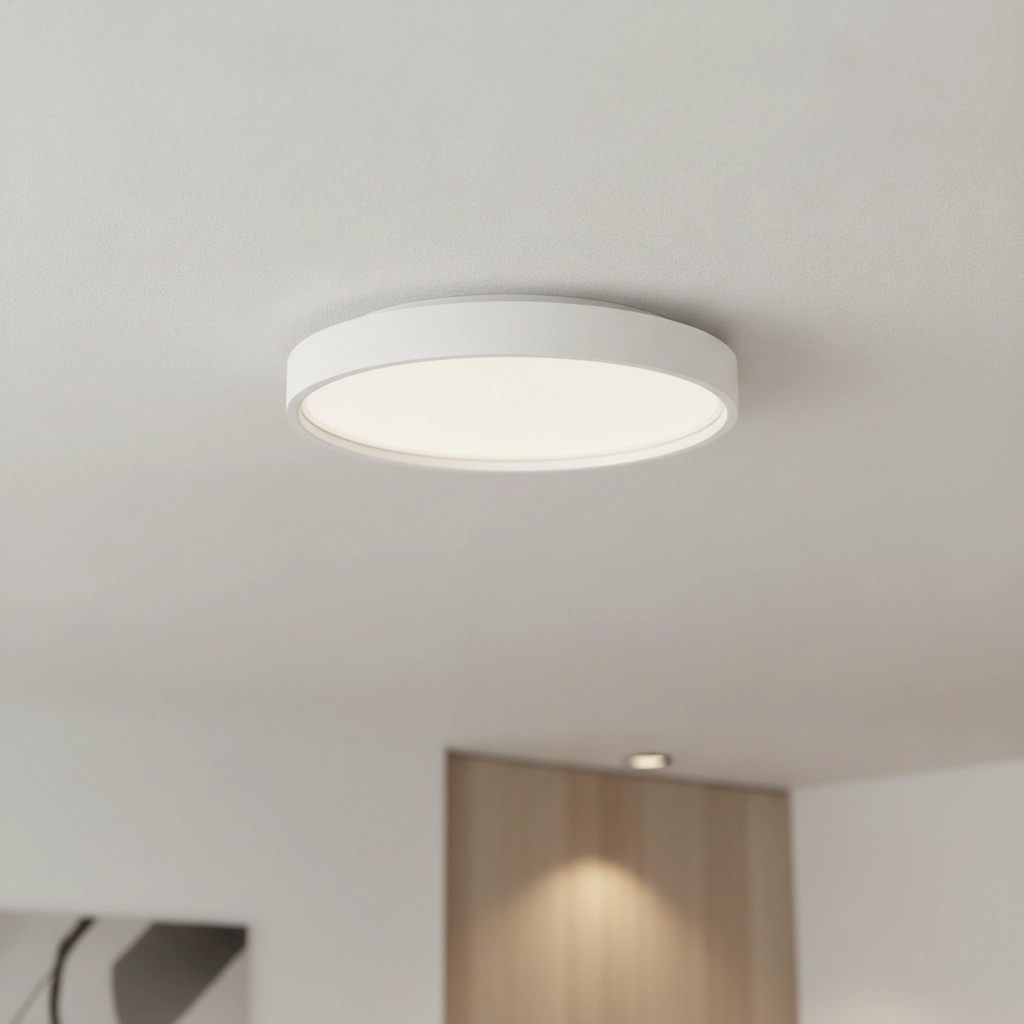 Ronde plafondlamp Olaf wit Ø 45cm