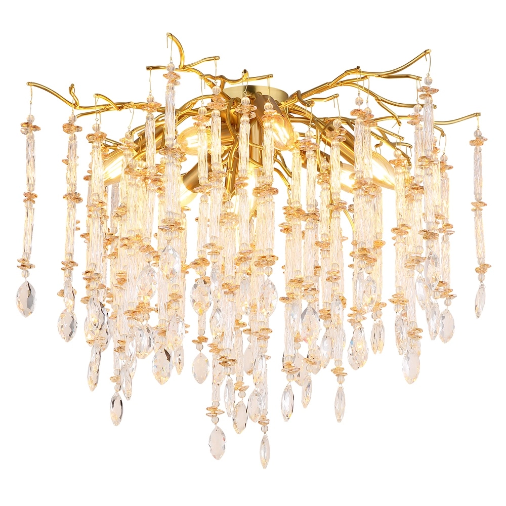 Plafondlamp Gloria Ø 60cm goud