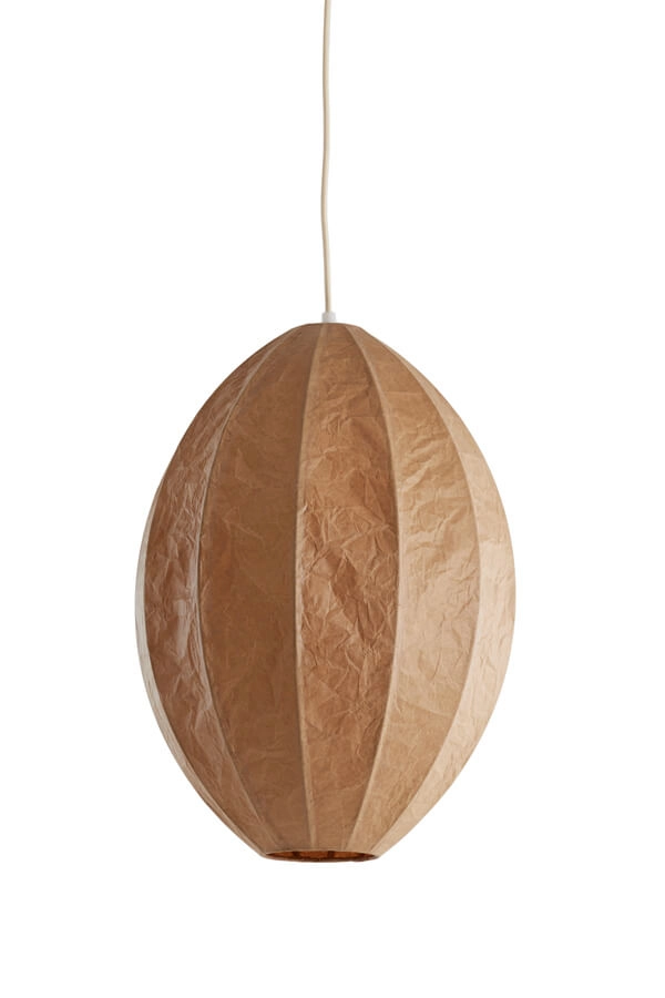 Bruine hanglamp Milatos Ø 38cm Light & Living 8717807743093
