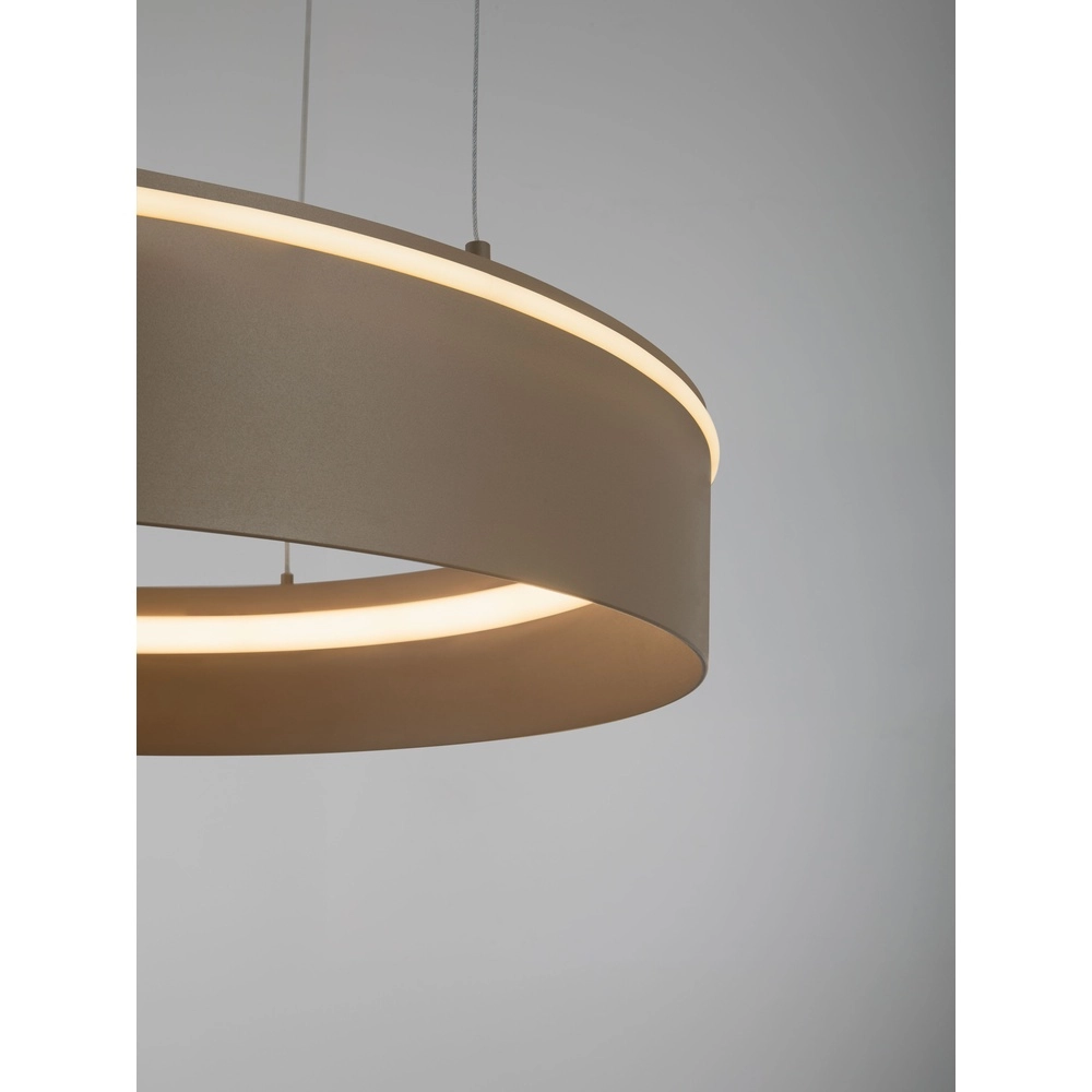 Moderne hanglamp Olivia zand bruin Ø 60cm Lyora 5212017494184