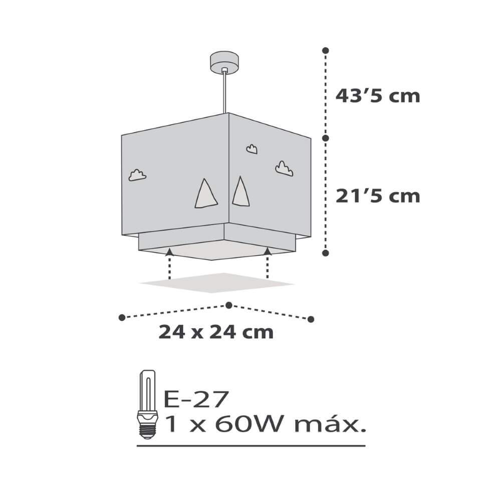 Kinderkamer hanglamp Hello Little Dalber 8420406002989