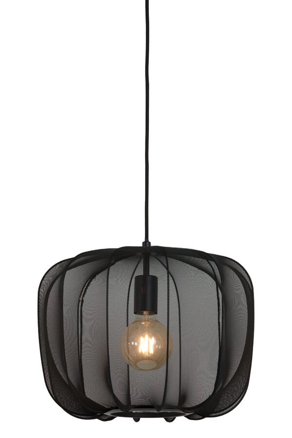 Bohemian hanglamp Plumeria zwart Ø 40cm Light & Living 8717807651381