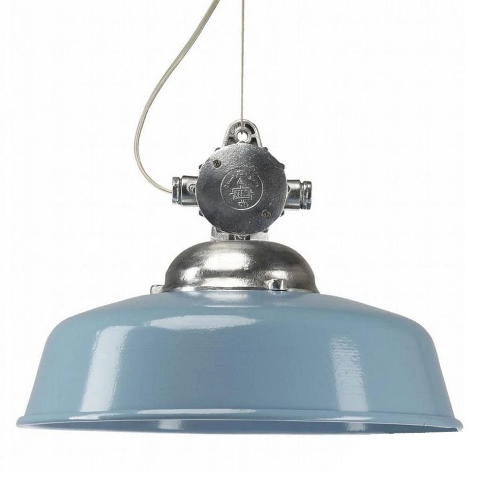 Veranda hanglamp Detroit Industry retro blauw