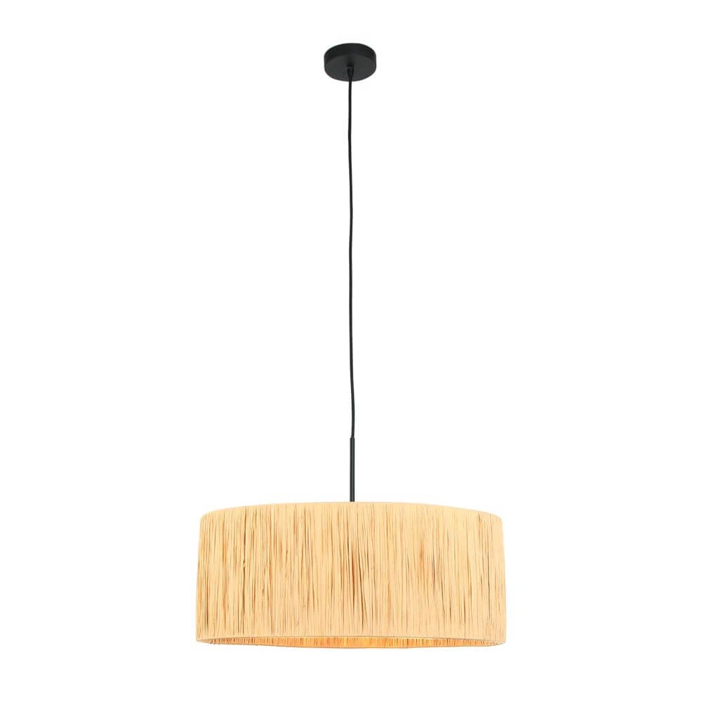 Hanglamp Sparkled Light zwart met strokleurige kap Ø 50cm Steinhauer 8712746172539