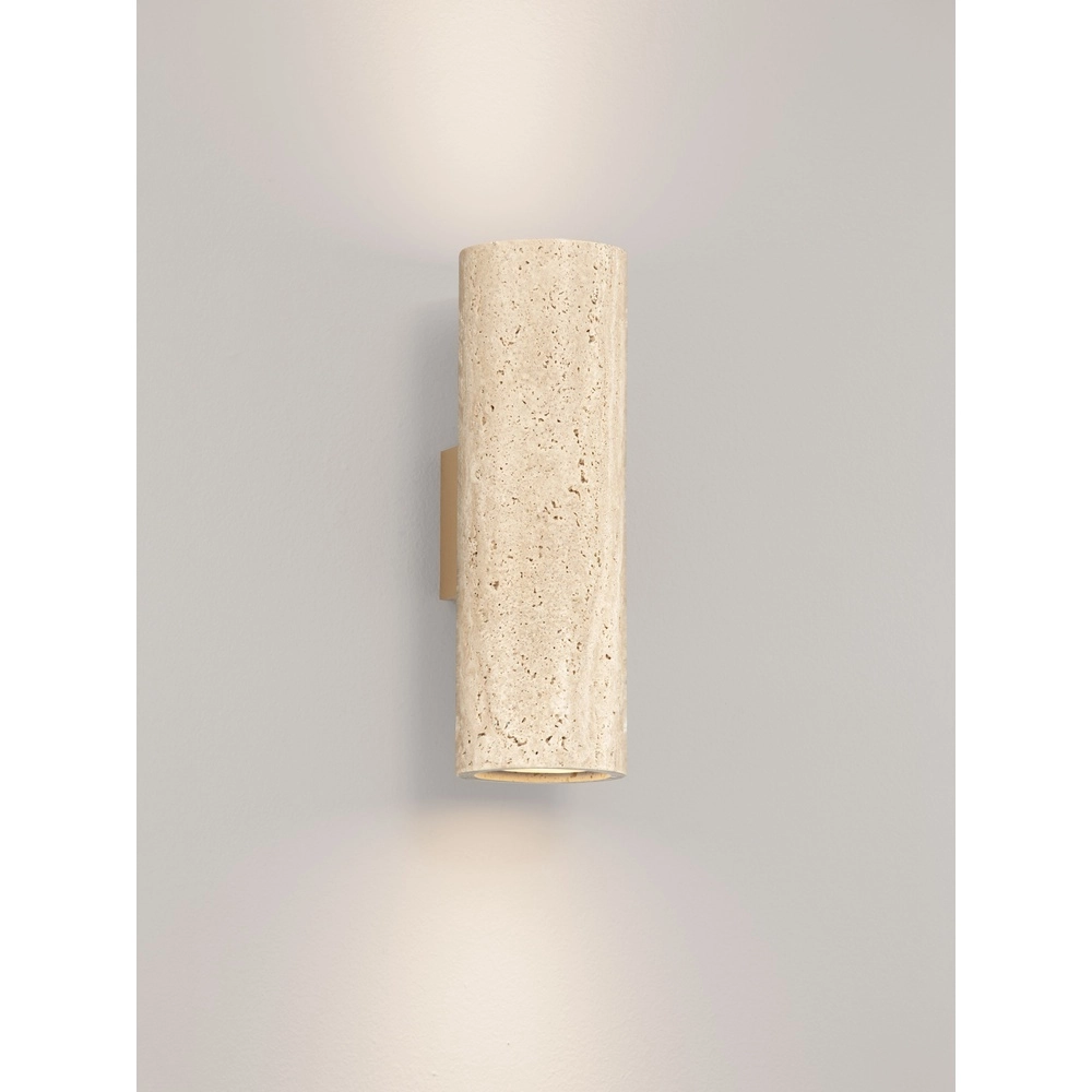 Design wandlamp Olvio zand bruin travertin Lyora 5212017495839