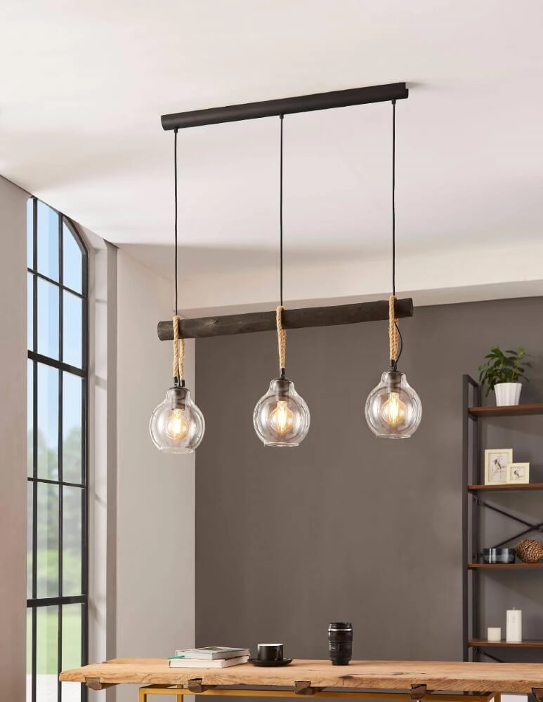 Eettafel hanglamp Roding met touw Eglo 9002759436186