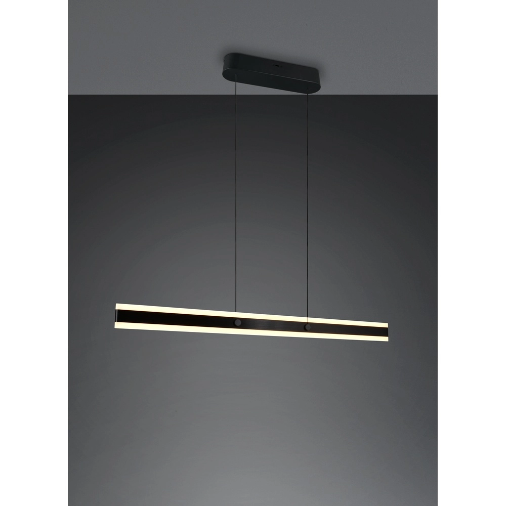 Moderne hanglamp Arcola 115cm zwart Trio 4017807661972