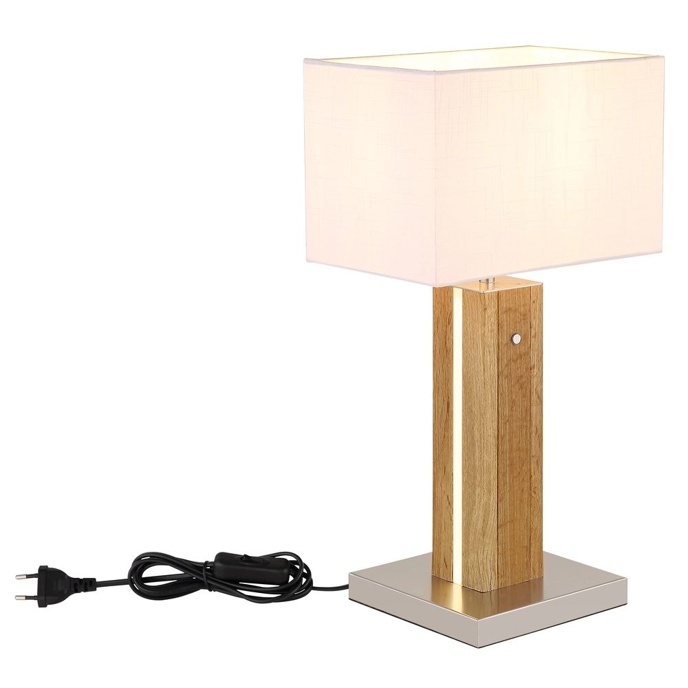 Houten schemerlamp Forest met kap Globo 9007371592333