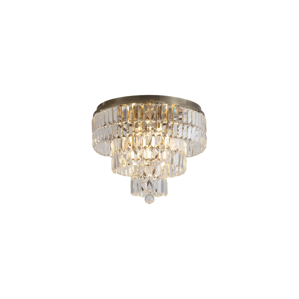 Plafondlamp Empire antiek messing Ø 50cm