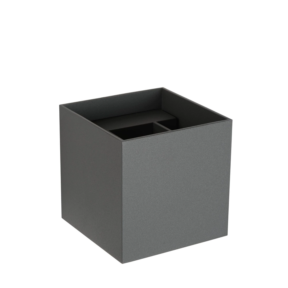 Vierkante wandspot Xio 2700K grijs
