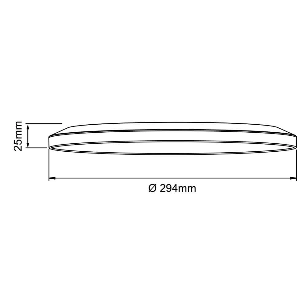 Plafondlamp Sorell Ø 29,5cm wit Brilliant 4004353413667