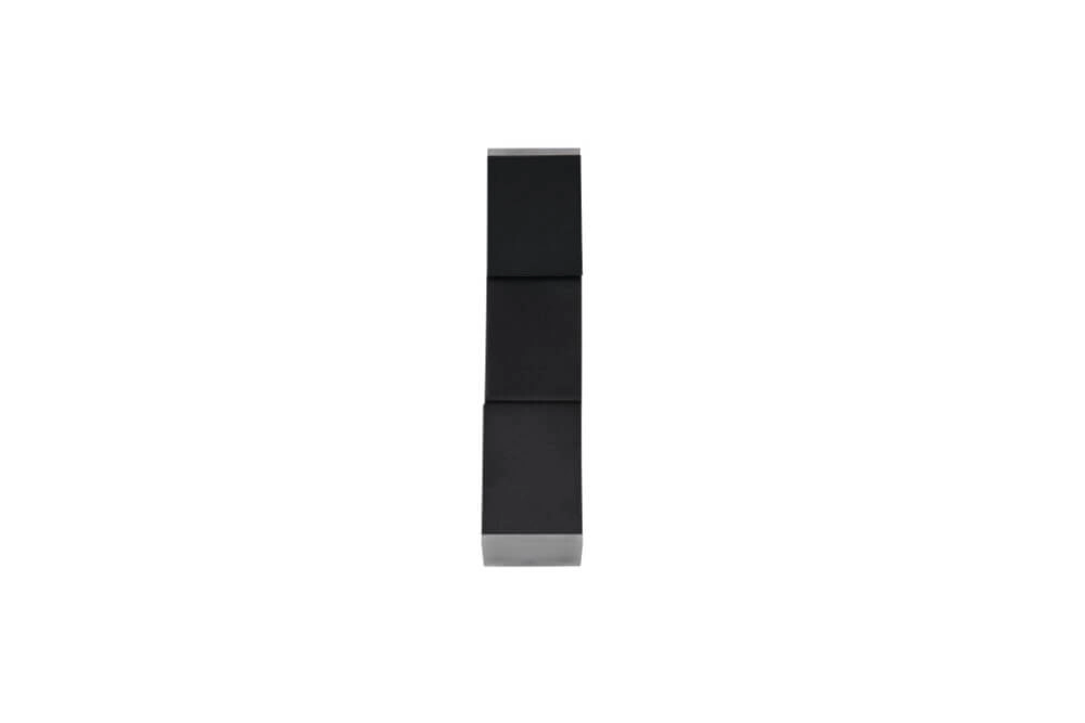 Zwarte muurspot Raglan met led Trio 4017807614725