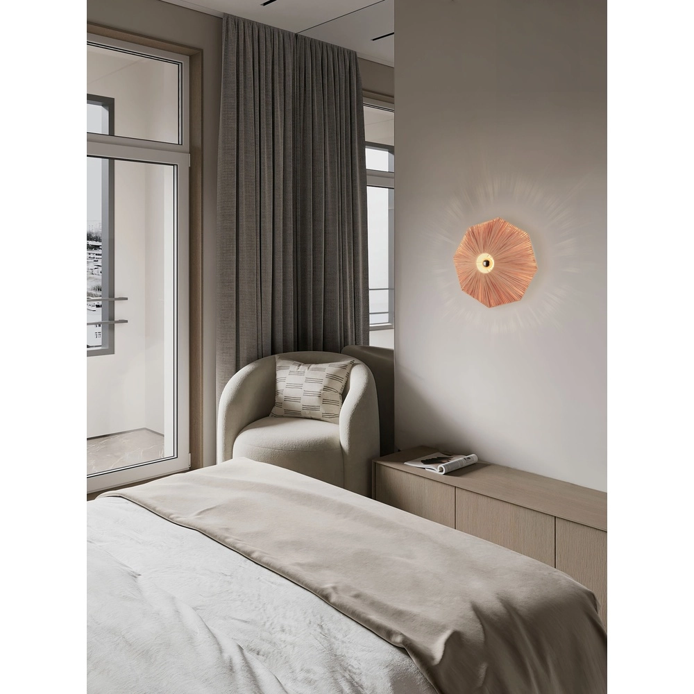 Wandlamp Elvio terracotta Ø 45cm Lyora 5212017493903