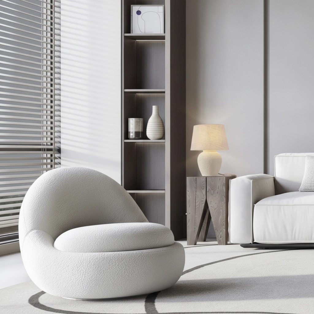 Japandi schemerlamp Tero beige