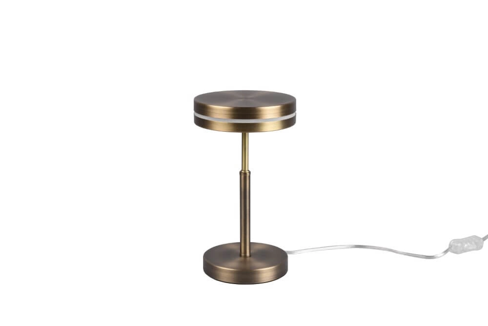 Led tafellamp Franklin Oud messing Trio 4017807525373