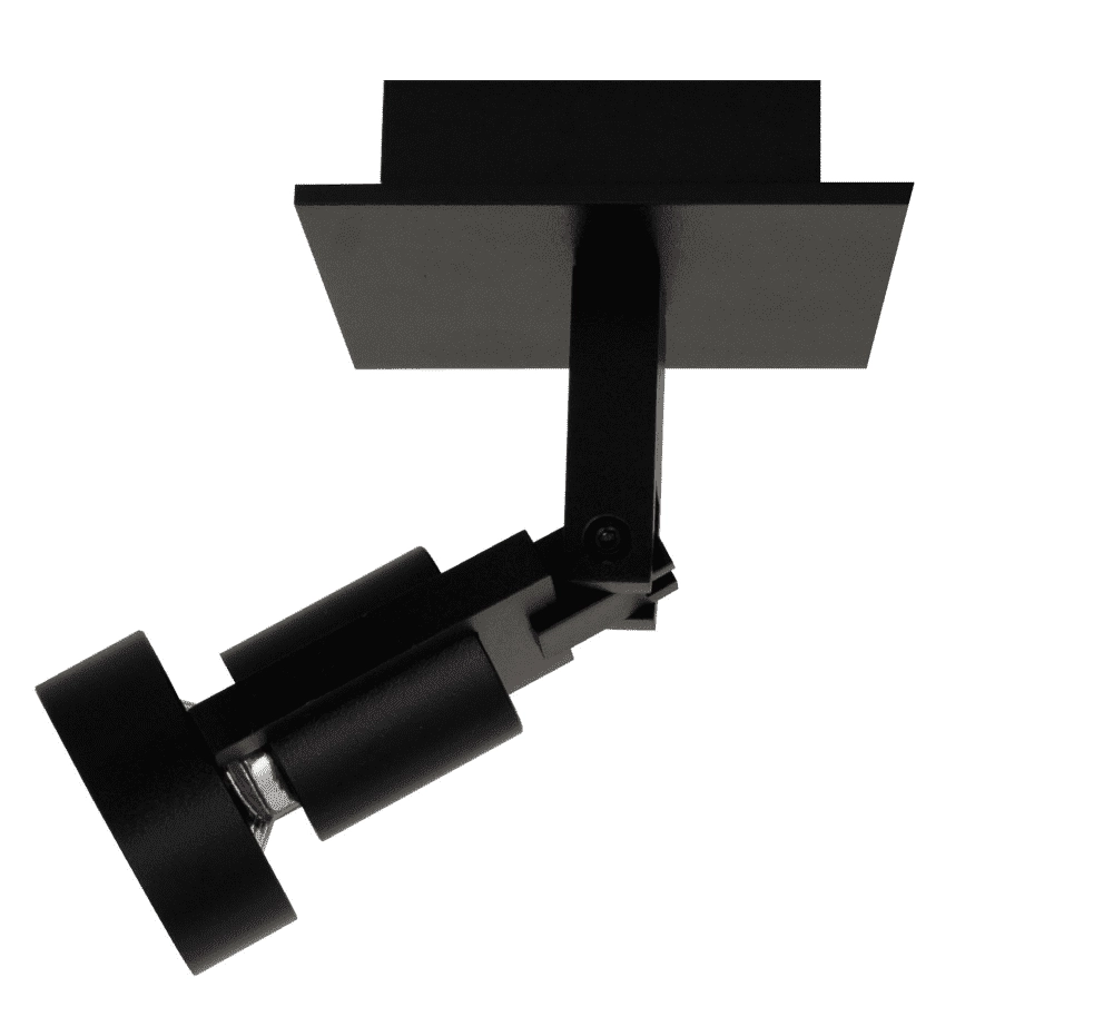 Zwarte spotlamp Tech1