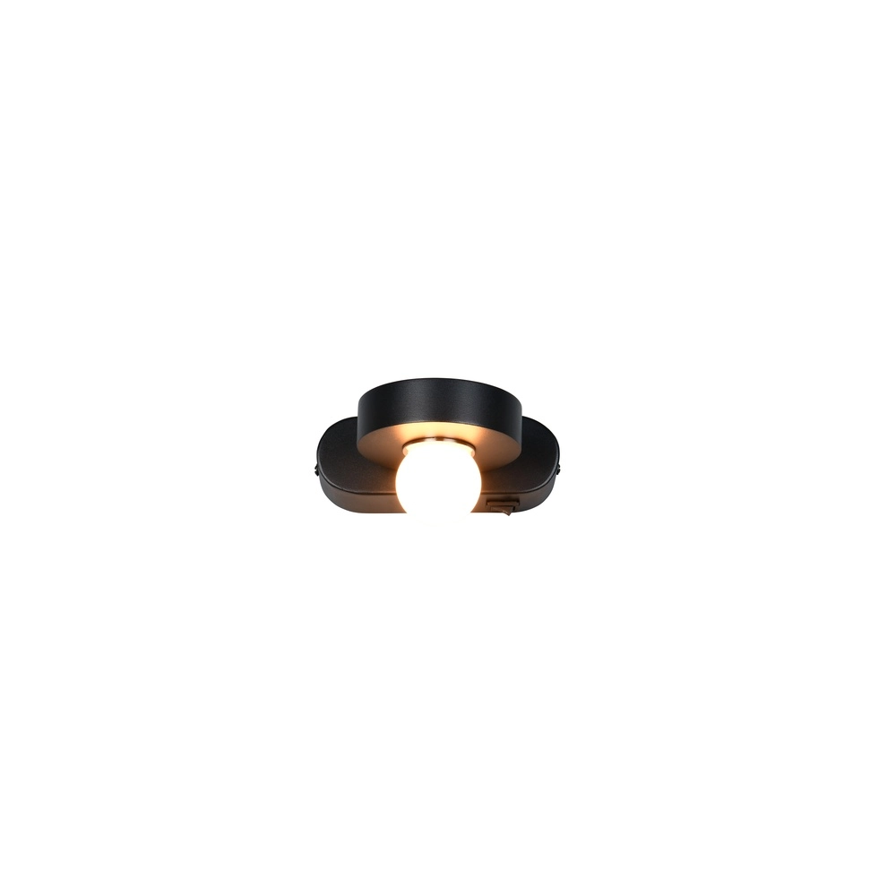 Wandlamp Arpino zwart 15cm Trio 4017807683639