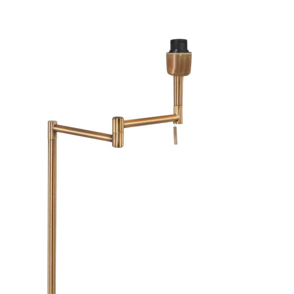 Vloerlamp Bella brons met strokleurige kap Steinhauer 8712746174441
