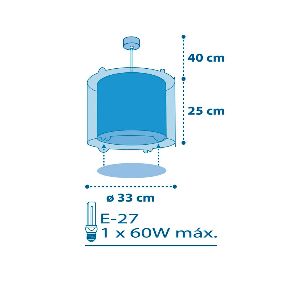 Kinderkamer hanglamp Planets blauw Dalber 8420406002583
