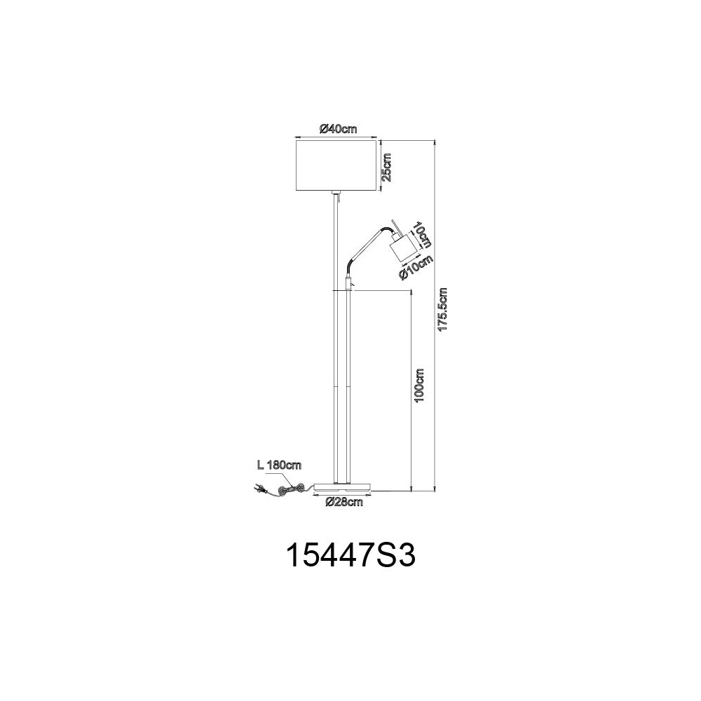 Leeslamp Ava nikkel Globo 9007371414888