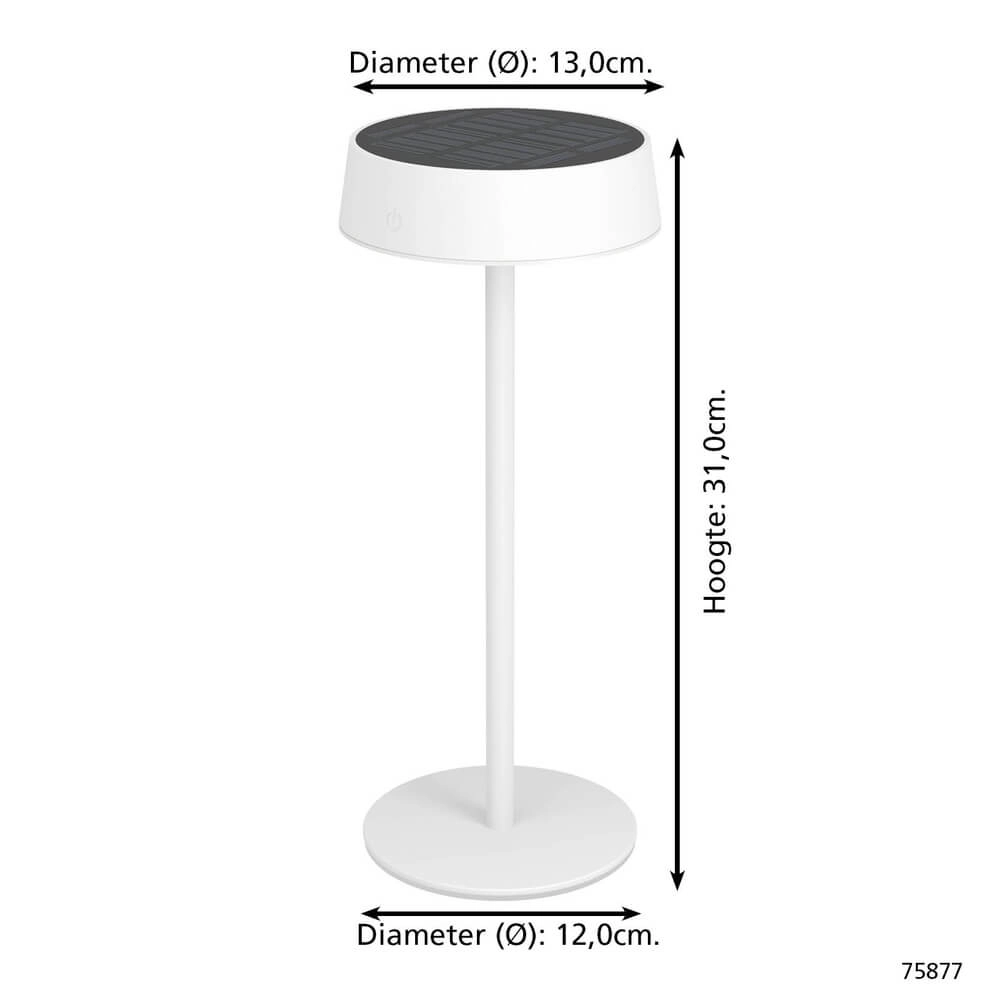 Strakke tafellamp Simeri hybride wit Eglo 9002759758776