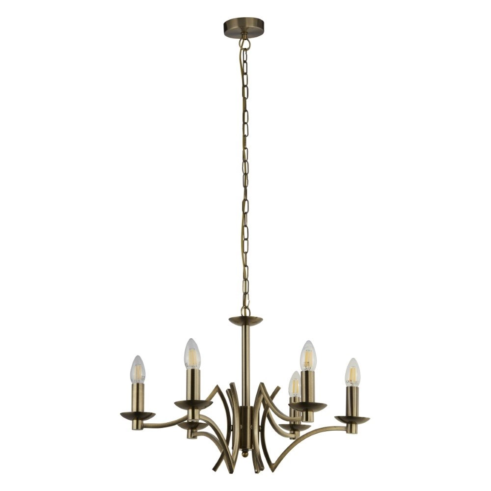 6-lichts kroonluchter Ascot 6-lichts Searchlight 5053423174204