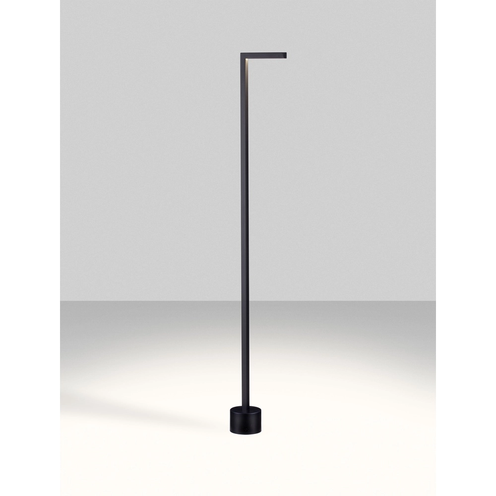 Strakke tuinlamp Pipe zwart 94,5cn