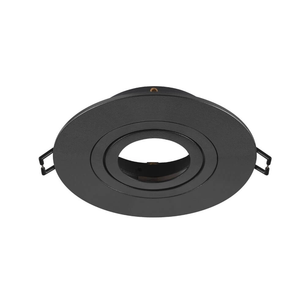 Inbouwring New Tria 75 XL rond zwart - zonder fitting