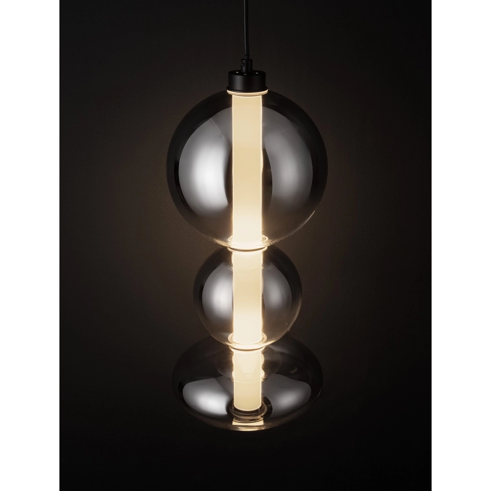 Hanglamp Bally smoke glas 45,5cm Lyora 5212017449160