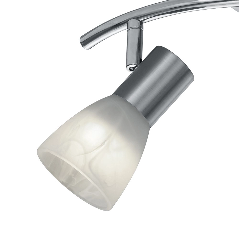 LED plafondspot Levisto 2-lichts nikkel mat Trio 4017807281651