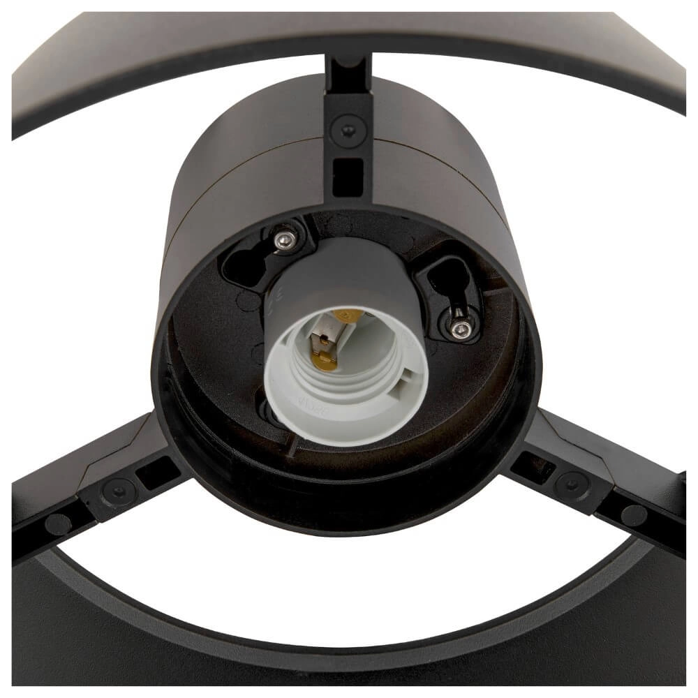 Veranda plafondlamp Photoni zwart - Ø 25cm SLV 4024163280952
