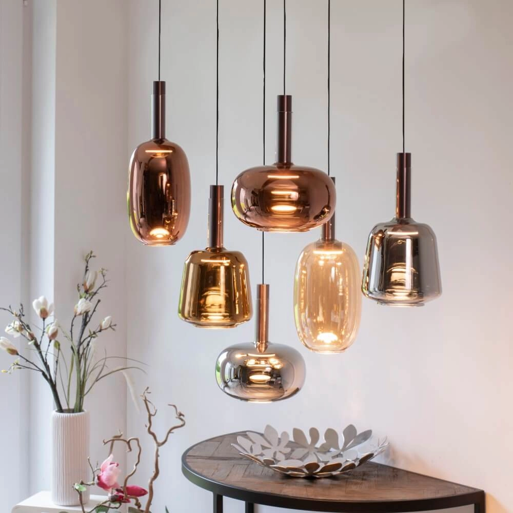 Vrolijke hanglamp Irides 6-lichts recht Paul Neuhaus 4012248383674